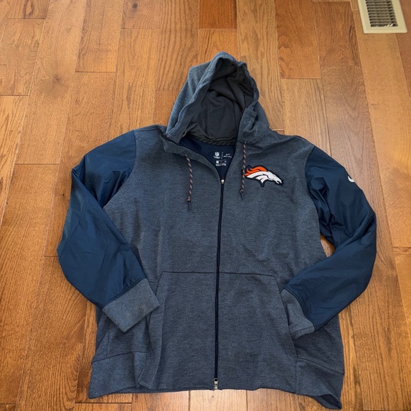 Men’s Nike NFL Denver Broncos Utility Player Full Zip Hoodie Jacket XXL - Picture 1 of 6